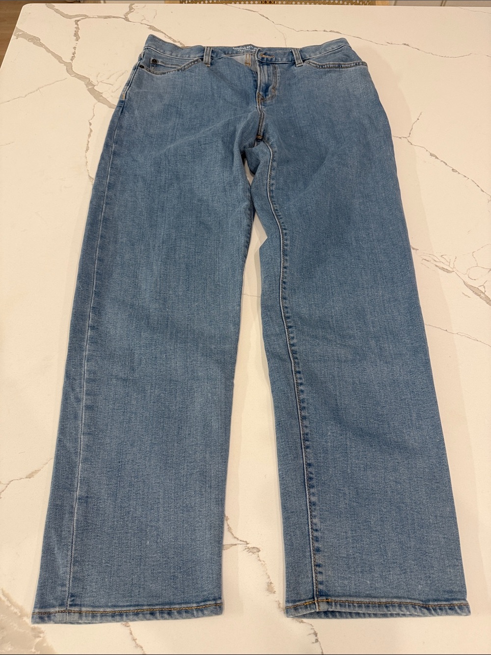 Banana Republic Men's Traveler Jeans in Light Blue Wash
